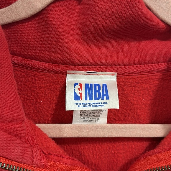 NBA Red Raptors Quarter Zip Sweater Small - Picture 2 of 4